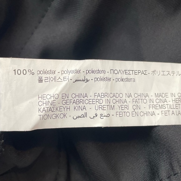 NWT Zara Velvet Straight Leg Trouser Pants In Black Size‎ Extra Small - Picture 8 of 9